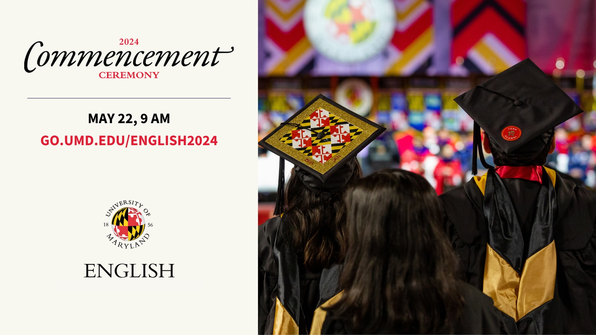 2024 English commencement graphic