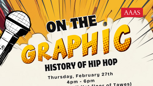 Event graphic for On the Graphic History of Hip Hop