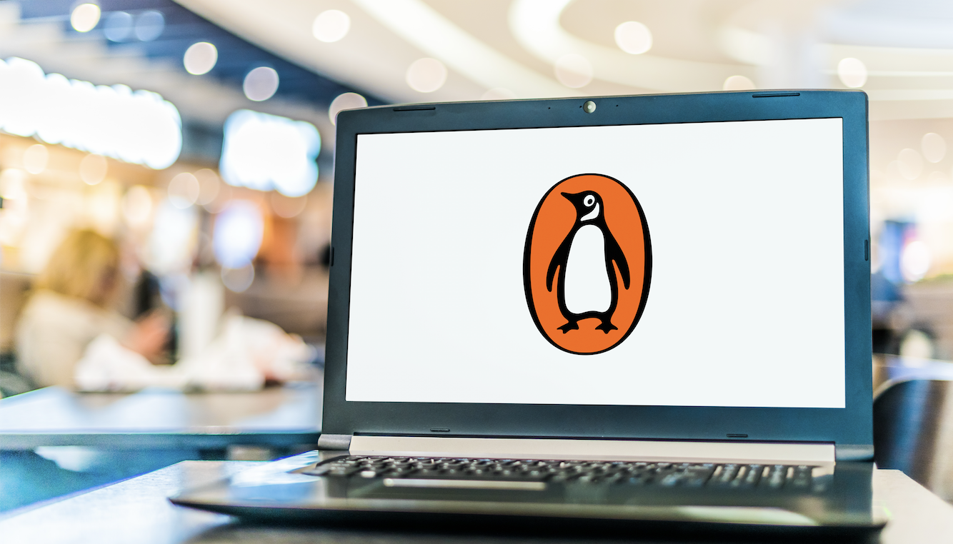 Penguin Random House Logo on Laptop
