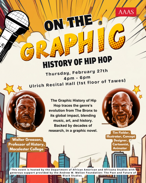 Event graphic for On the Graphic History of Hip Hop