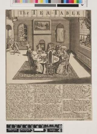 Image of The Tea Table, an 18th century print
